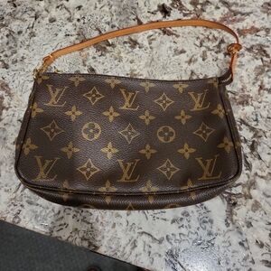 Louis Vuitton Brown and Tan Monogram Pochette